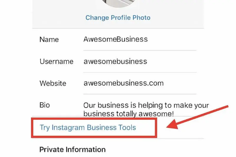 create business profile on instagram