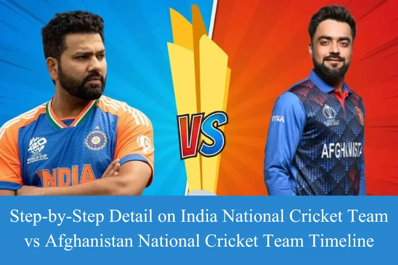 step-by-step detail on india national cricket team vs afghanistan national cricket team timeline