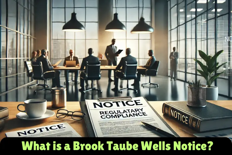 what is a brook taube wells notice