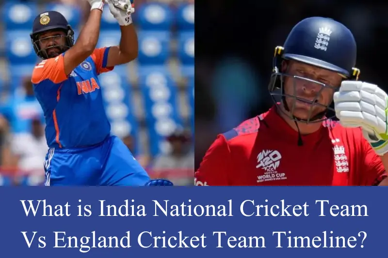 what is india national cricket team vs england cricket team timeline