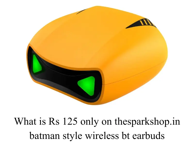 what is rs 125 only on thesparkshop.in batman style wireless bt earbuds