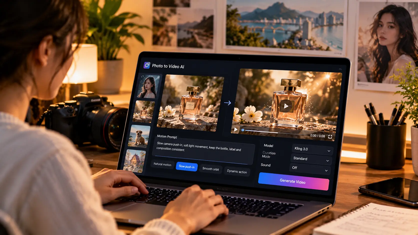 Cozy AI Video Editing Studio