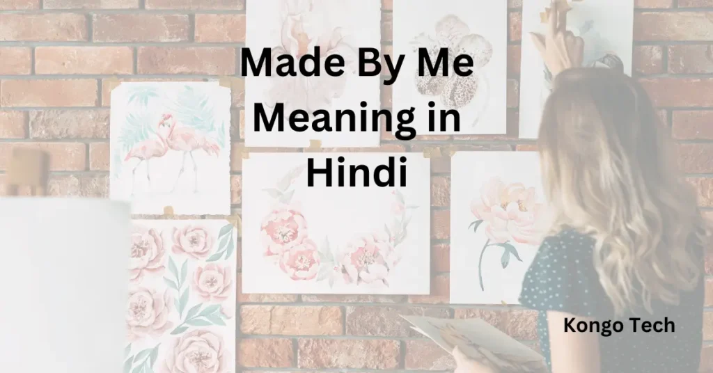 Made By Me Meaning in Hindi