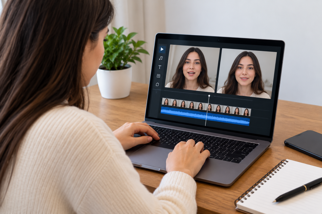 Modern Workspace Video Editing