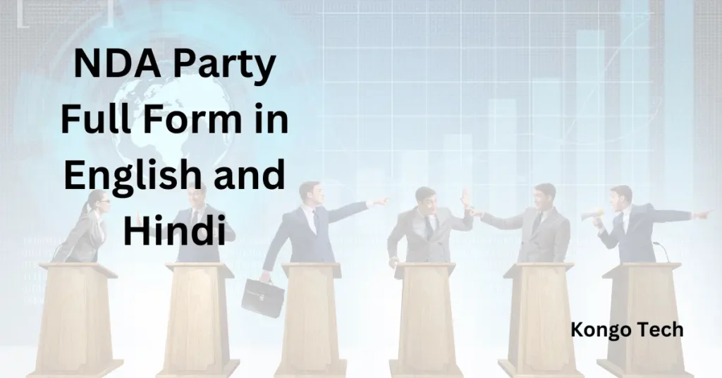 NDA Party full form in English and Hindi