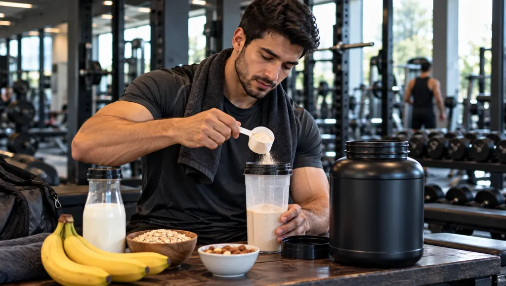 Post Workout Protein Shake Prep