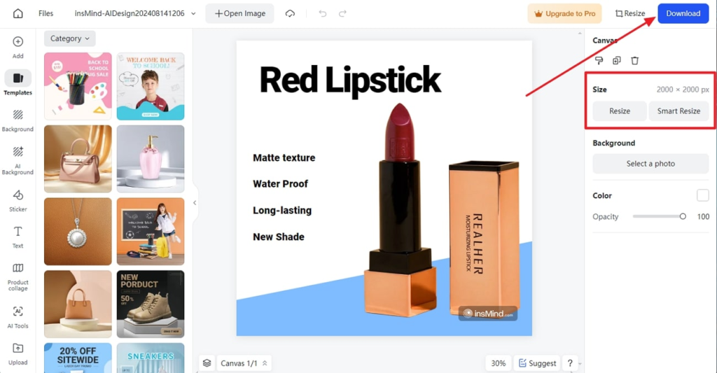 Step 2 Adjust the Product Settings