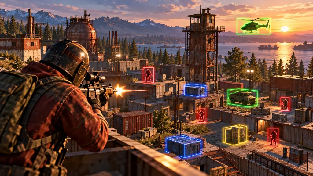 Using Rust cheats: What features are the best? Sunset Overwatch Neon Outlined Compound