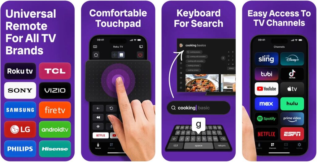 Universal Control's TV Remote application Pros: