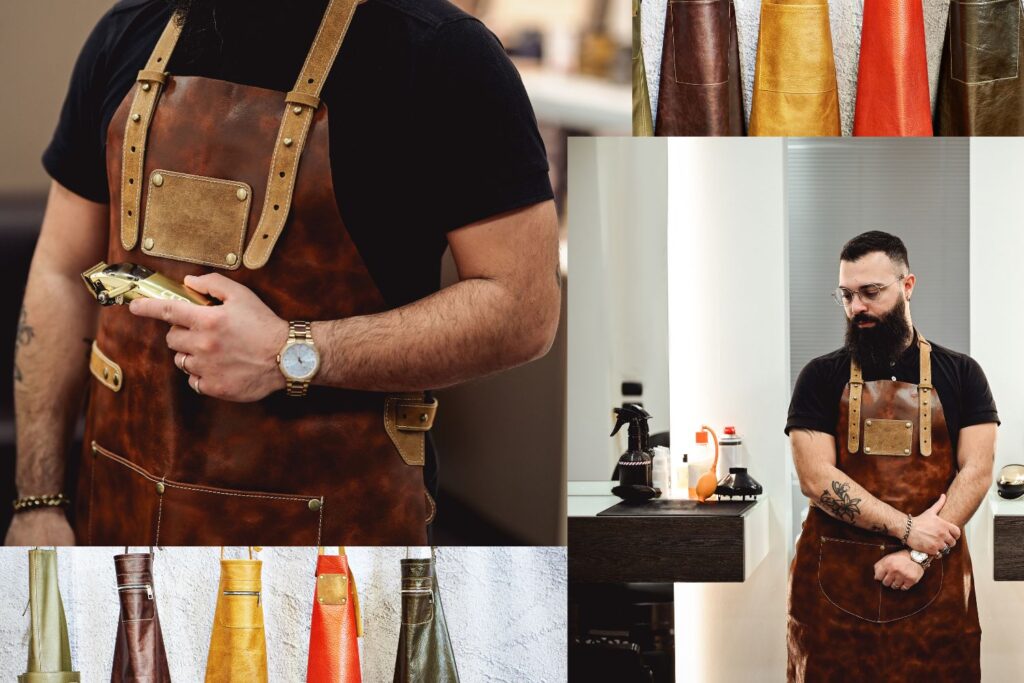 Branding Beyond the Chair | The Role of Barber Aprons in Salon Identity barber.4