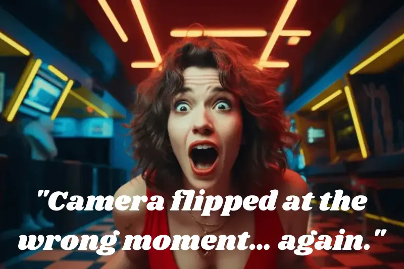 camera flipped at the wrong moment… again