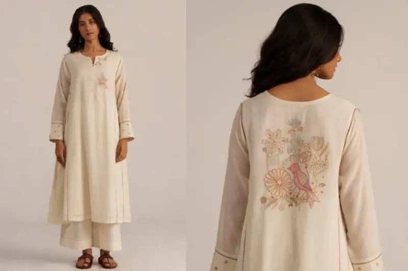 hand embroidery steals the show~
