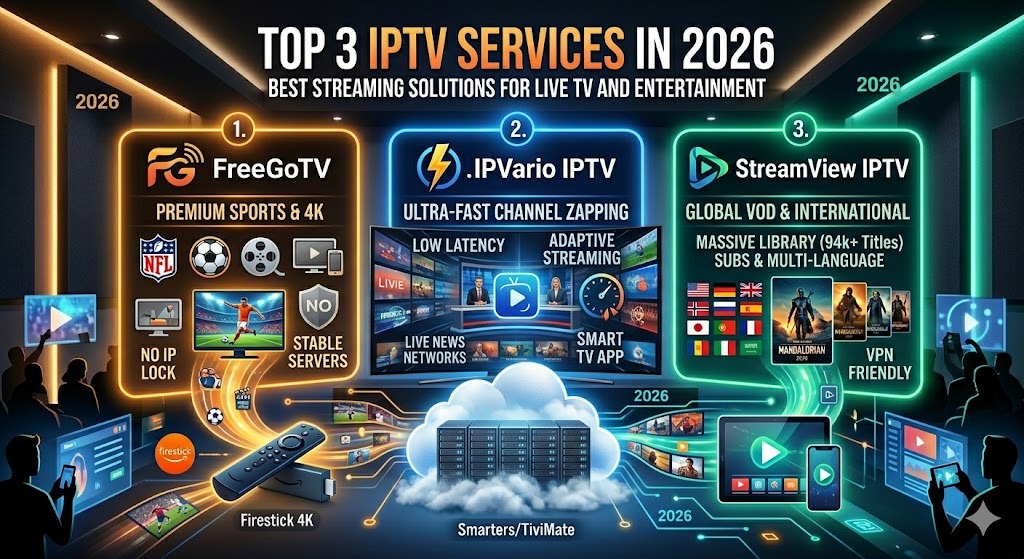 Top 3 IPTV Services in 2026: Best Streaming Solutions for Live TV and Entertainment image 1370