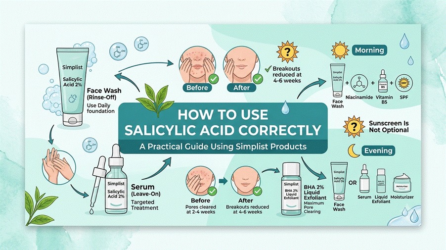 How to Use Salicylic Acid Correctly: A Practical Guide Using Simplist Products image 1650