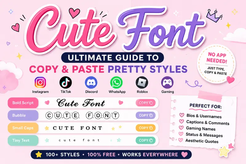 Cute Font Generator – Copy & Paste Pretty Text Styles image 3067