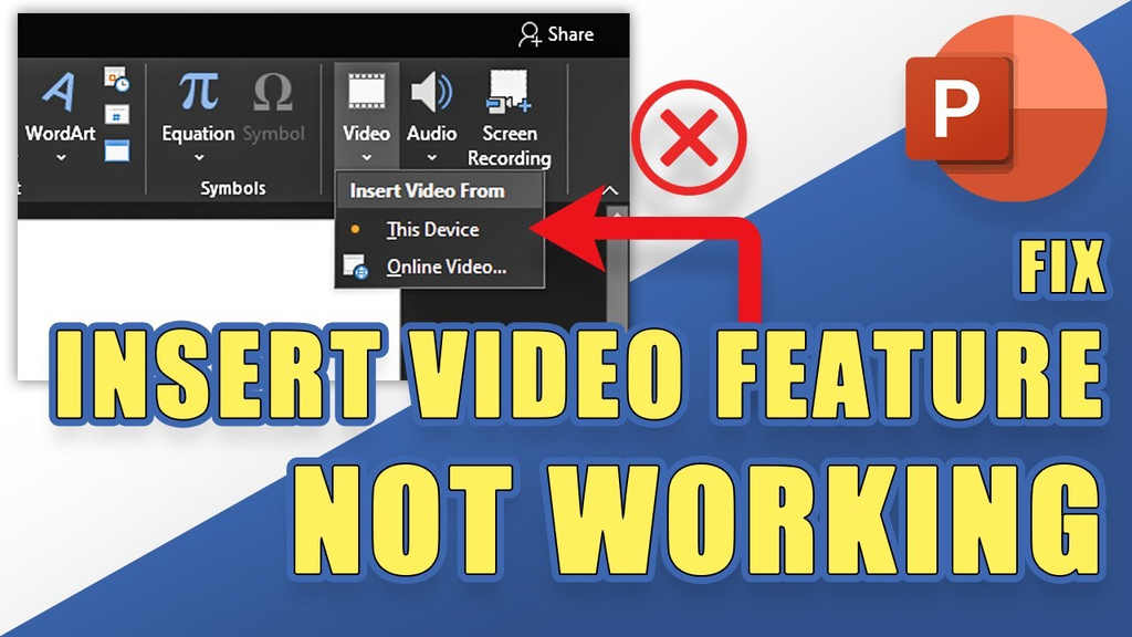 Why Can’t PowerPoint Insert My Video? image 4799