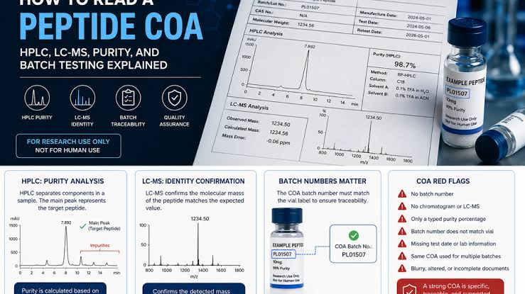 How Modern Labs Verify Peptide Purity: HPLC, Mass Spectrometry and Reading a Certificate of Analysis image 5569