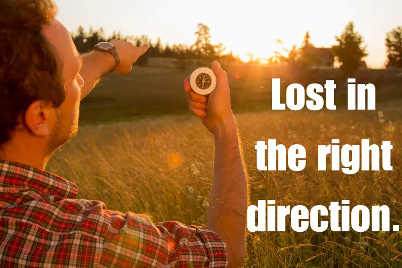 lost in the right direction.