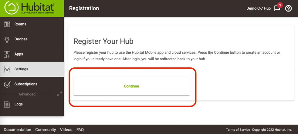 How to Register a Hubet Account Step by Step screenshot register hub pg continue btn