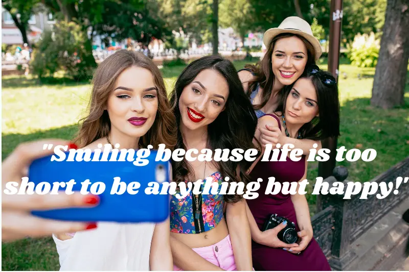 smiling because life is too short to be anything but happy!