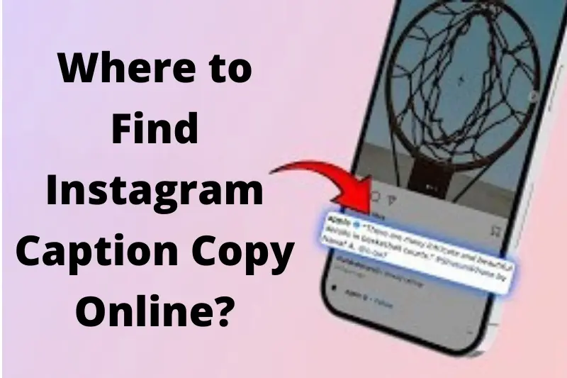 where to find instagram caption copy online
