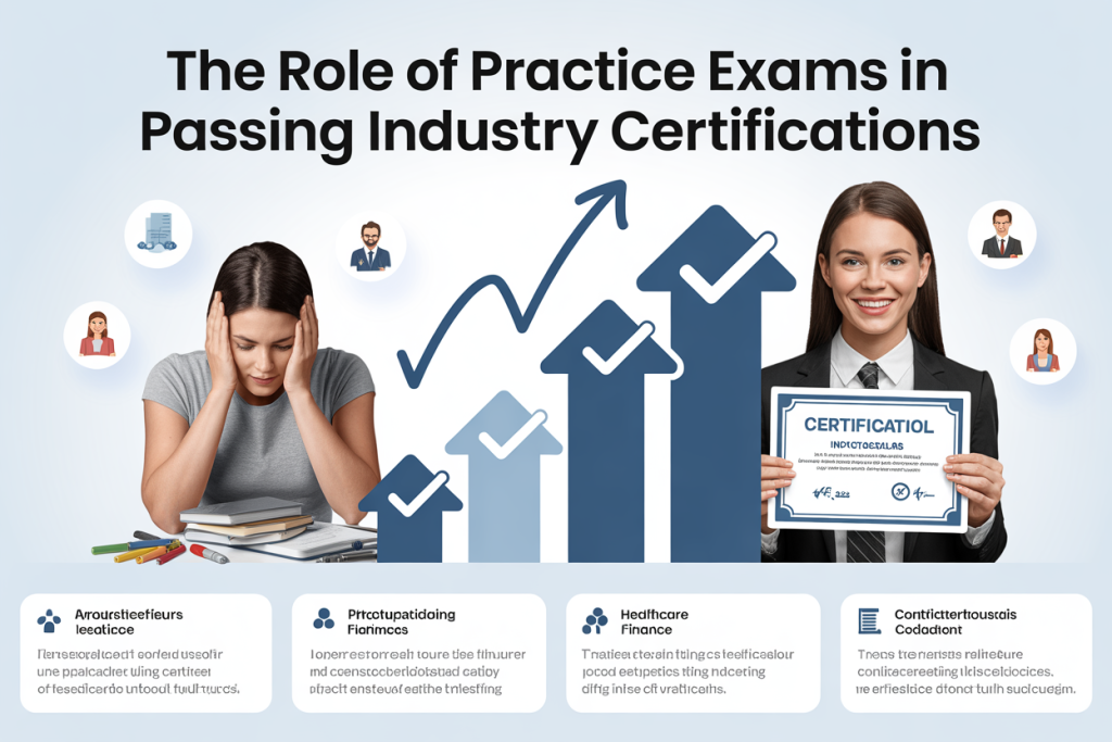 The Role of Practice Exams in Passing Industry Certifications